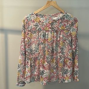 LOFT petite floral blouse